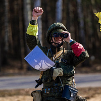 Практические занятия на полигоне с курсантами Военной академии Беларуси