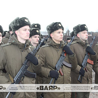 Ритуал принятия Военной присяги новобранцами Гродненского гарнизона