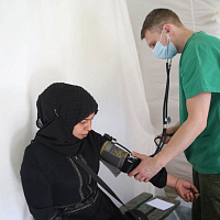 Белорусские военные медики продолжают оказывать помощь населению сирийского города Алеппо