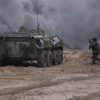 Ротное тактическое учение с гвардейцами