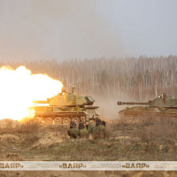 Этап слаживания артиллерийских расчётов на Осиповичском полигоне