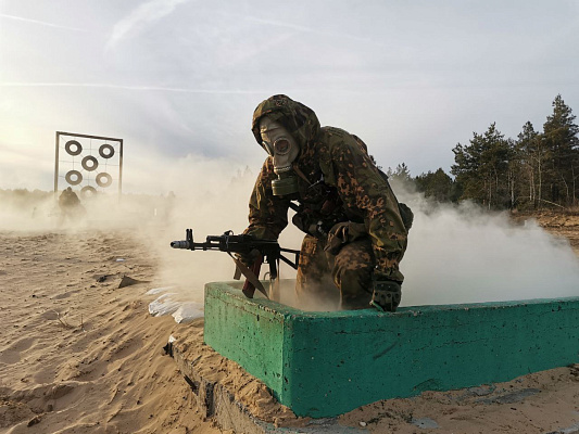 На Гожском полигоне продолжается состязание на лучшую разведывательную группу ЗОК