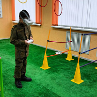 Занятия с воспитанниками военно-патриотического клуба «Гвардейцы 120-й»