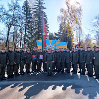 Торжественный митинг в 56 опс