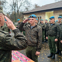 Чествование военнослужащих, выслуживших установленные сроки военной службы