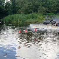 На полигоне «Лепельский» прошли занятия по вождению боевых машин 