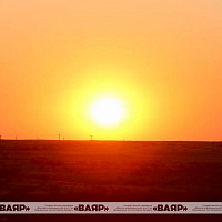 Концерт для участников учения на фоне великолепного заката