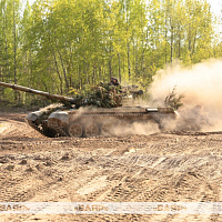 Продолжается батальонное тактическое учение с одним из механизированных батальонов 120 омбр