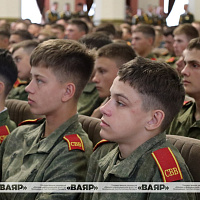 В МСВУ прошла церемония чествования участников парада войк, посвященного 80-летию освобождения Беларуси от немецко-фашистских захватчиков