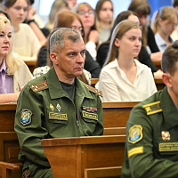 Представители военного факультета в БГУ приняли участие в диалоговой площадке