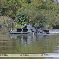  В 72 ОУЦ прошло занятие по преодолению водной преграды на технике