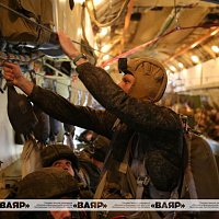 Военнослужащие 103 овдбр совершили прыжки с парашютом из самолета Ил-76МД