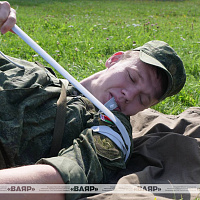 На полигоне Уручье проходят занятия по огневой подготовке с офицерами органов военного управления