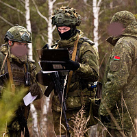 С курсантами Военной академии прошли занятия по тактике