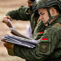 Занятия с курсантами Военной академии Республики Беларусь