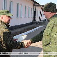 В 557-й инженерной бригаде ЗОК подвели итоги военного сбора с военнообязанными, призванными из запаса