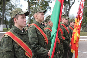 Призванные из запаса военнослужащие приняли Военную присягу 