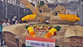 Индийская армия получила первые танки Bhishma Mark III