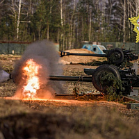 Занятия с курсантами-артиллеристами Военной академии Беларуси