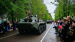 Военнослужащие 72 ОУЦ приняли участие в мероприятиях, посвящённых 81-й годовщине Победы
