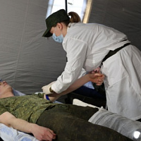 Тактико-специальное занятие с военными медиками