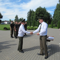 Островецким зенитчикам вручены знаки «Гвардия»
