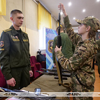 Более 200 школьников Лепеля и Лепельского района приняли участие в военно-патриотической акции «Готовы Родине служить»