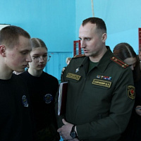 В рамках военно-патриотического воспитания