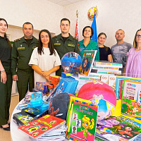 Военнослужащие 361 боо (ЦОВУ) приняли участие в акции  «Соберём детей в школу»