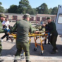 В 557-й инженерной бригаде Западного оперативного командования прошло совместное пожарно-тактическое учение