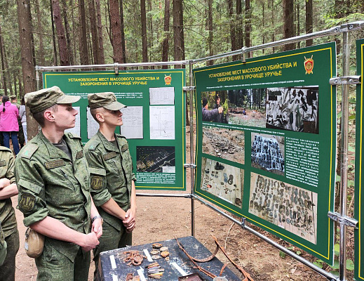 Курсанты военного факультета в БГАА посетили урочище Уручье