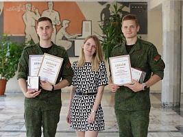 Курсанты военного факультета в БГУИР среди победителей олимпиады по менеджменту