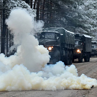 Новое пополнение военных водителей преодолело 50-километровый марш