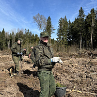 Военнослужащие 62 ЦУС приняли участие в акции «Лес! Добро! Порядок»