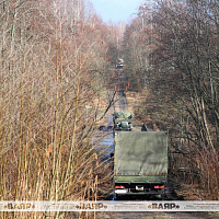 Основной оперативный состав и подразделения обеспечения 19 омбр совершили марш в район сосредоточения