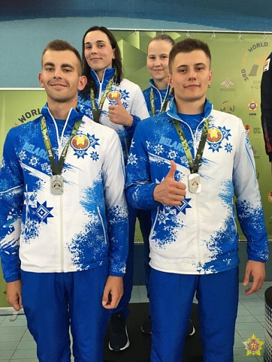 Ещё пять медалей в копилке у белорусских курсантов