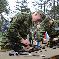 На полигоне Гожский проходит областной этап республиканской военно-патриотической игры «Орлёнок»