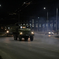 У гвардейцев — ночной марш