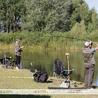 В фермерском хозяйстве «Запрудное» прошло первое соревнование по рыбной ловле