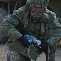 На полигоне – сводное подразделение РХБЗ и медицинского обеспечения