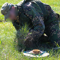 Изучение подрывного дела гвардейцами 11 омбр