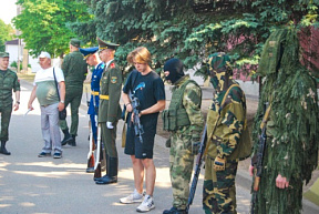 Минская военная комендатура принимает гостей