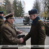 Митинг, посвященный открытию памятного знака в честь Минского артиллерийско-минометного училища