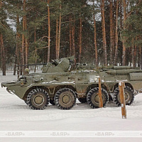 Сбор с водителями бронетранспортеров в 6 омбр