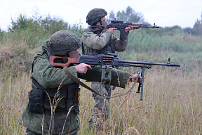 С военнослужащими 103 овдбр прошло ротное тактическое учение