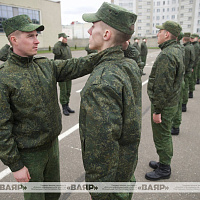 В Минской военной комендатуре проходят занятия с новым пополнением