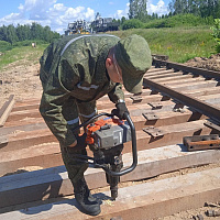 Курсанты военно-транспортного факультета в БелГУТ проходят практику в 30 ождбр