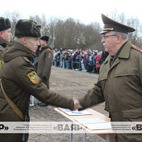 Ритуал принятия Военной присяги новобранцами Гродненского гарнизона