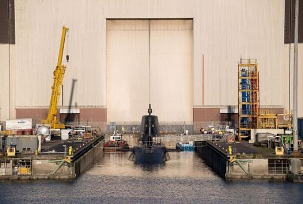 На верфи BAE Systems спущена на воду шестая АПЛ класса «Эстьют»