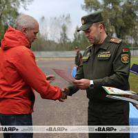 Награждение военнообязанных, принимавших участие в учебном сборе